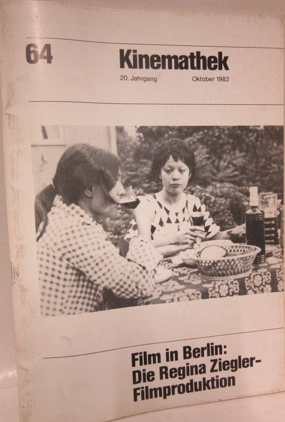 KINEMATHEK magazine side cover Issue 64  October 1983