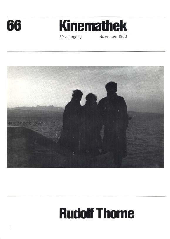 KINEMATHEK magazine side cover Issue 66  November 1983