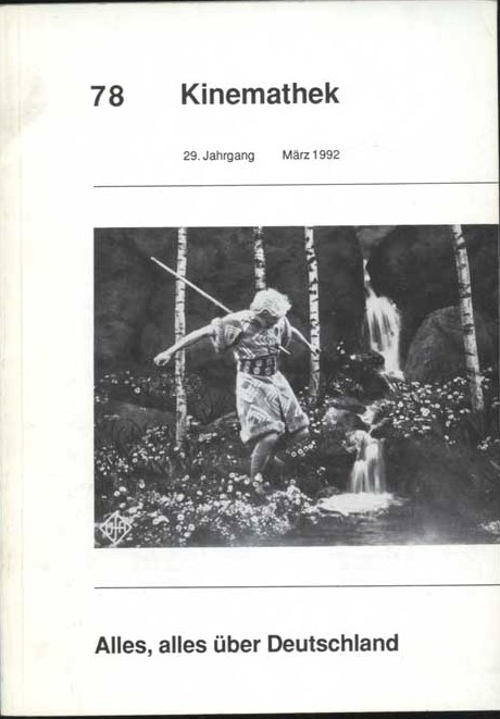 KINEMATHEK magazine side cover Issue 78  March 1992