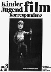KINDER JUGEND FILM KORRESPONDENZ magazine side cover Issue 8  1981