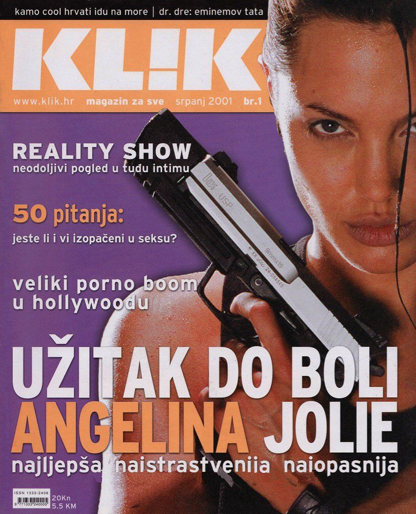 KLIK magazine side cover Issue 1  July 2001