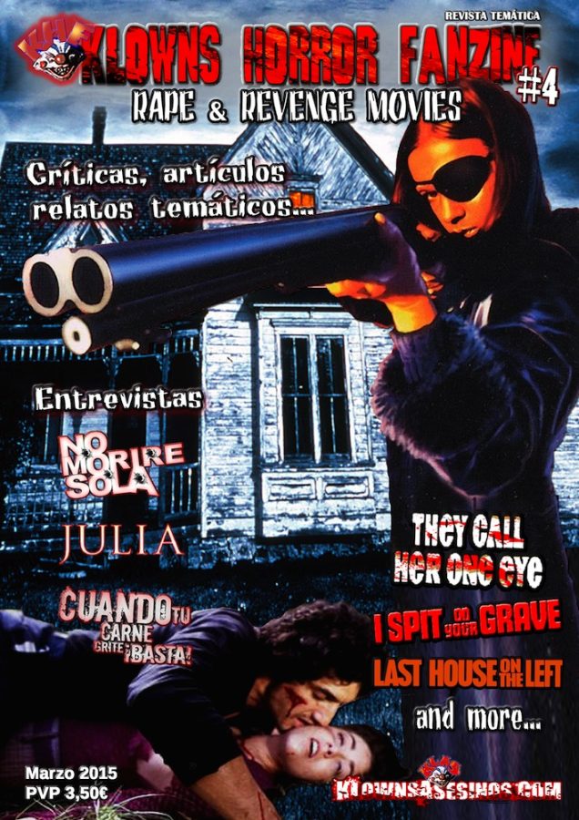 KLOWNS HORROR FANZINE magazine side cover Issue 4 March 2015