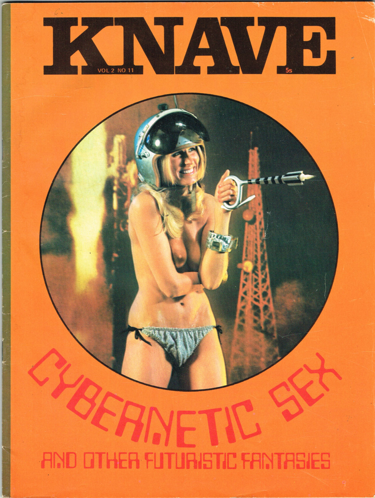 KNAVE magazine side cover  Vol 2 No  12  December 1970