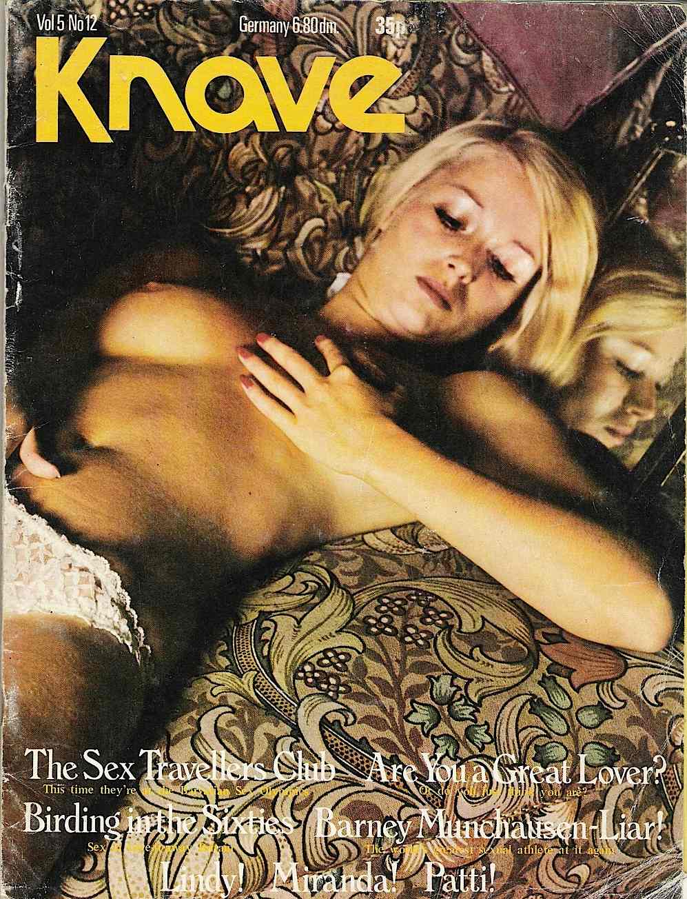KNAVE magazine side cover  Vol 5 No  12  December 1973