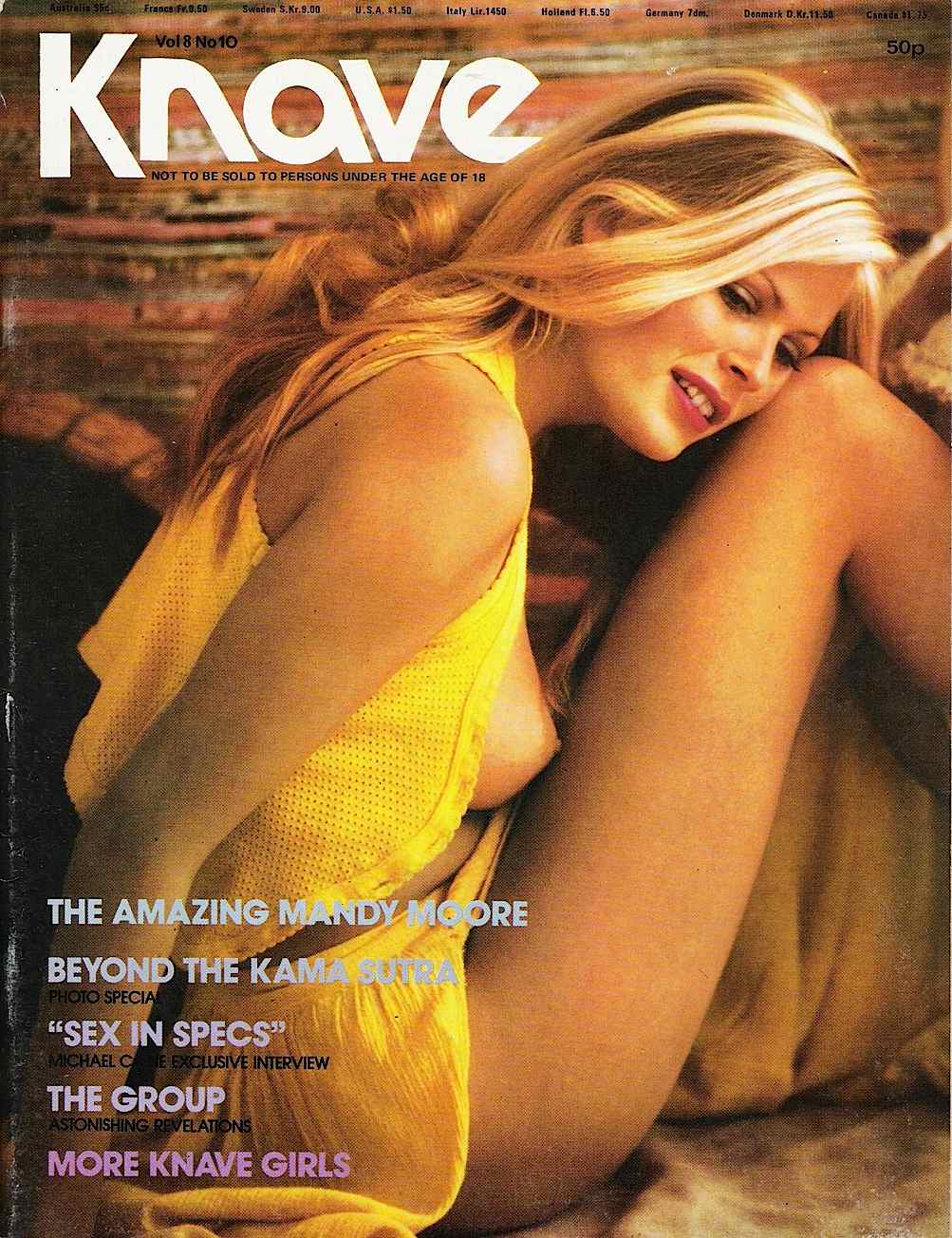 KNAVE magazine side cover  Vol 6 No  10  October 1974