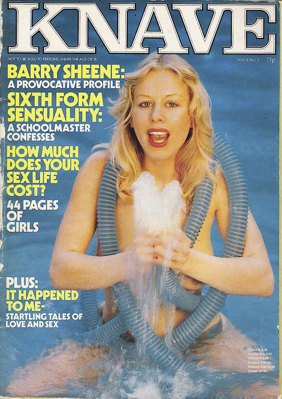 KNAVE magazine side cover  Vol 9 No  5  May 1977
