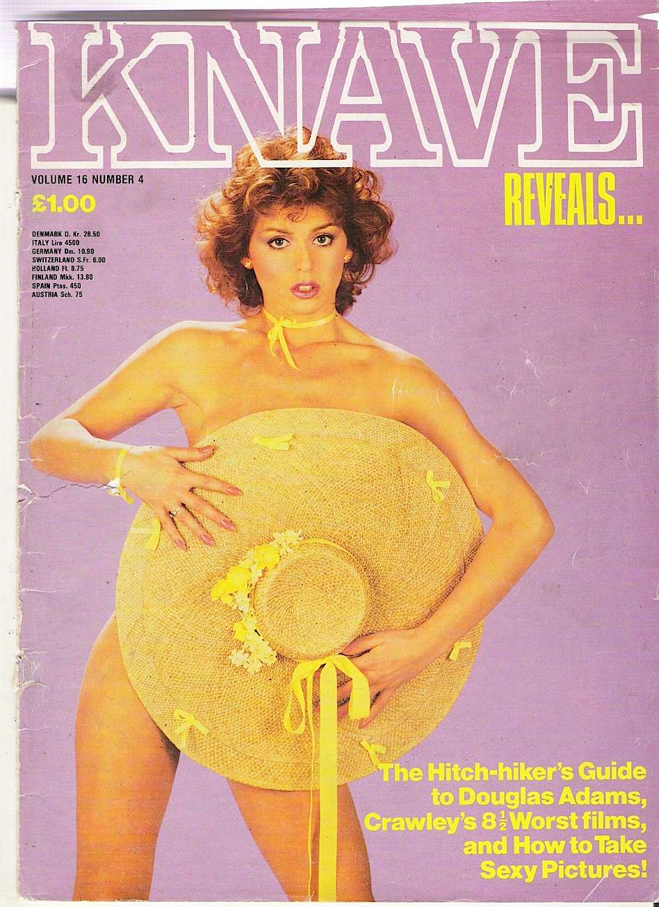 KNAVE magazine side cover  Vol ol16 No  4  April 1984