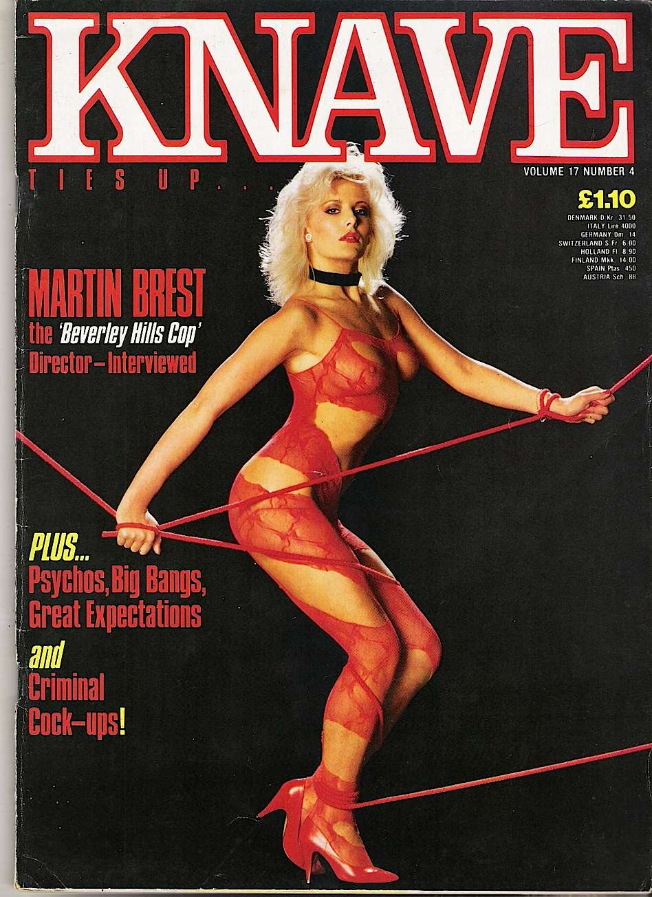 KNAVE magazine side cover  Vol ol17 No  4  April 1985