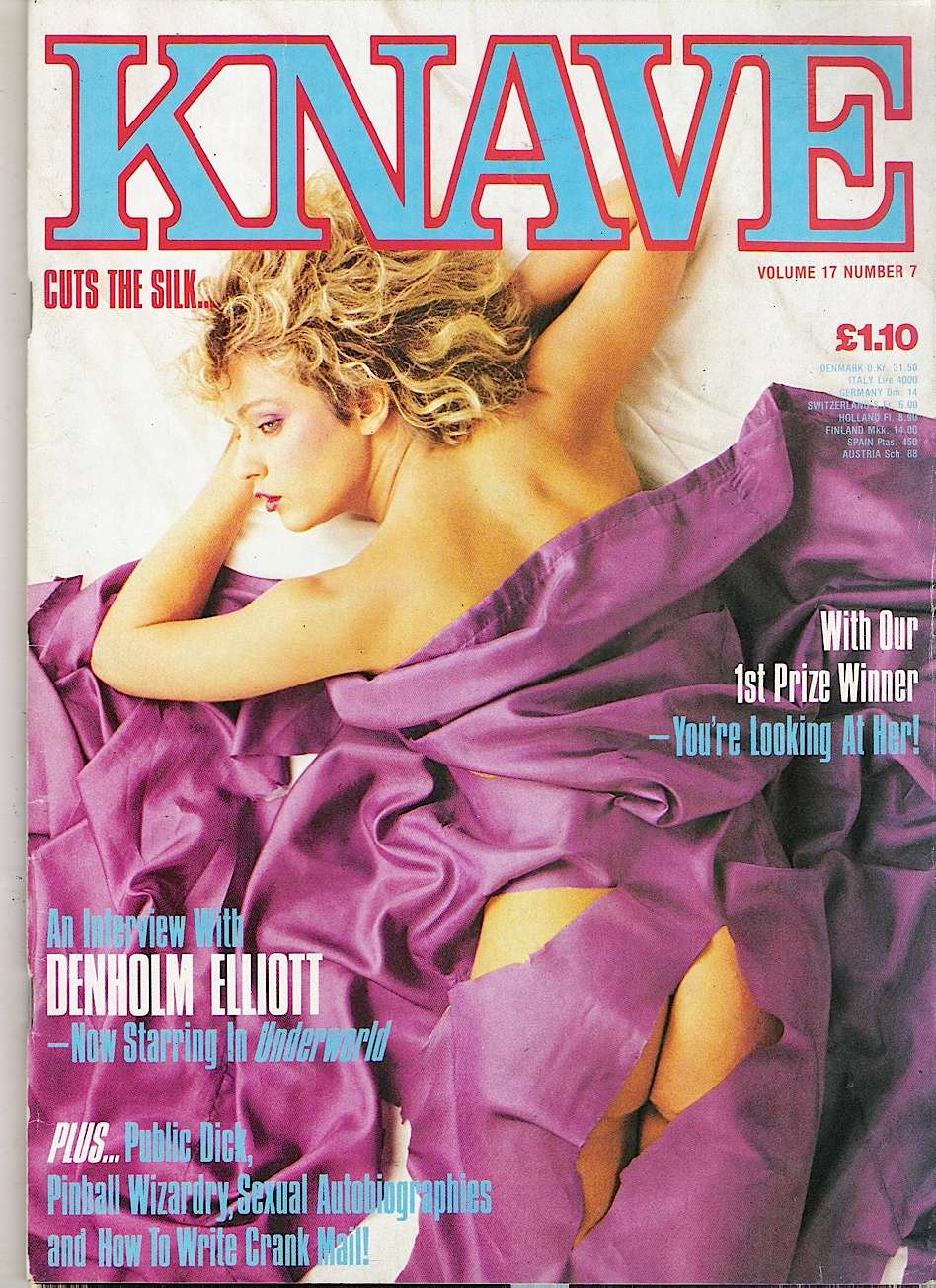 KNAVE magazine side cover  Vol ol17 No  7  July 1985