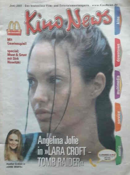 KINO NEWS magazine side cover  June 2001