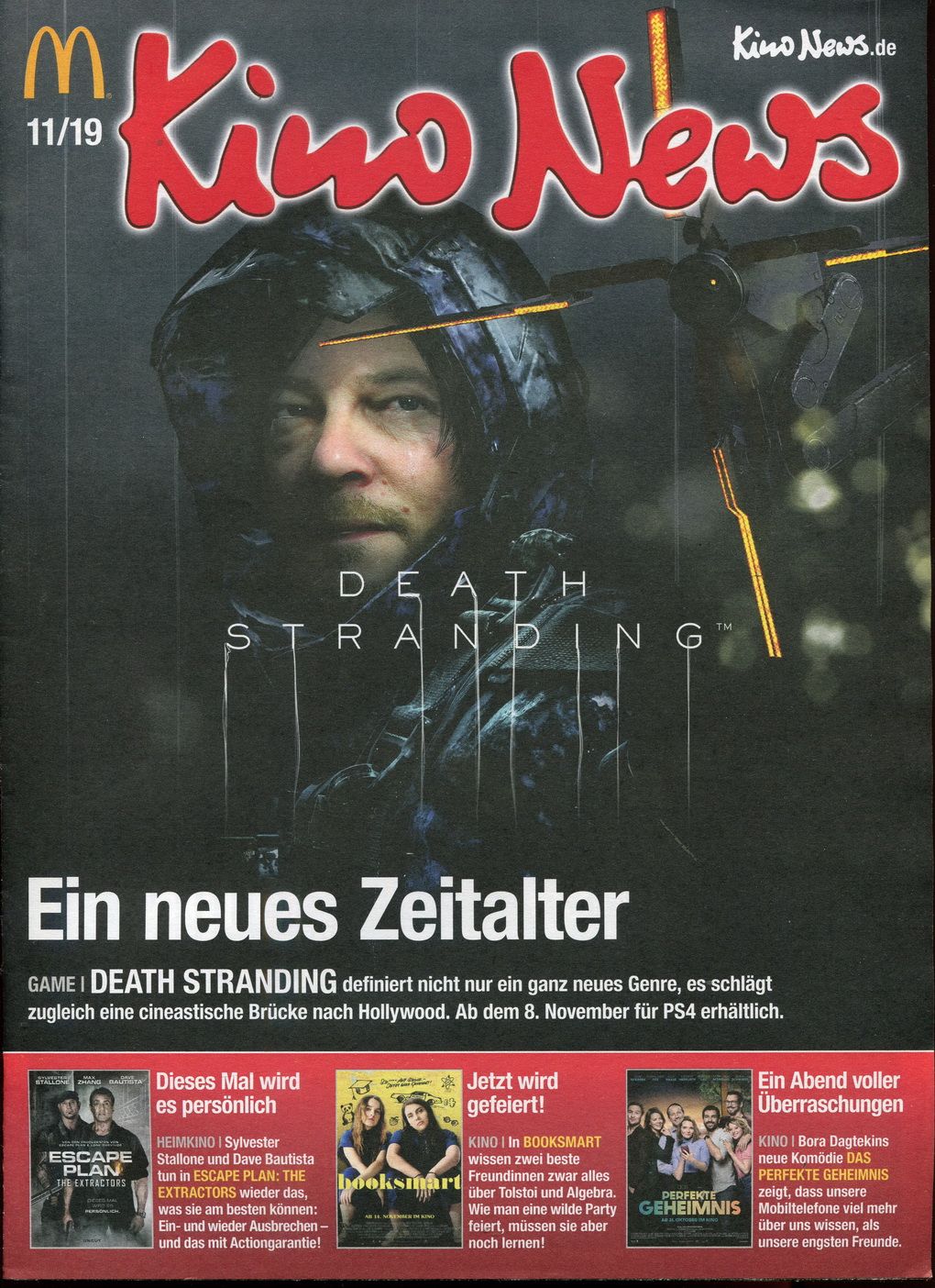 KINO NEWS magazine side cover  November 2019