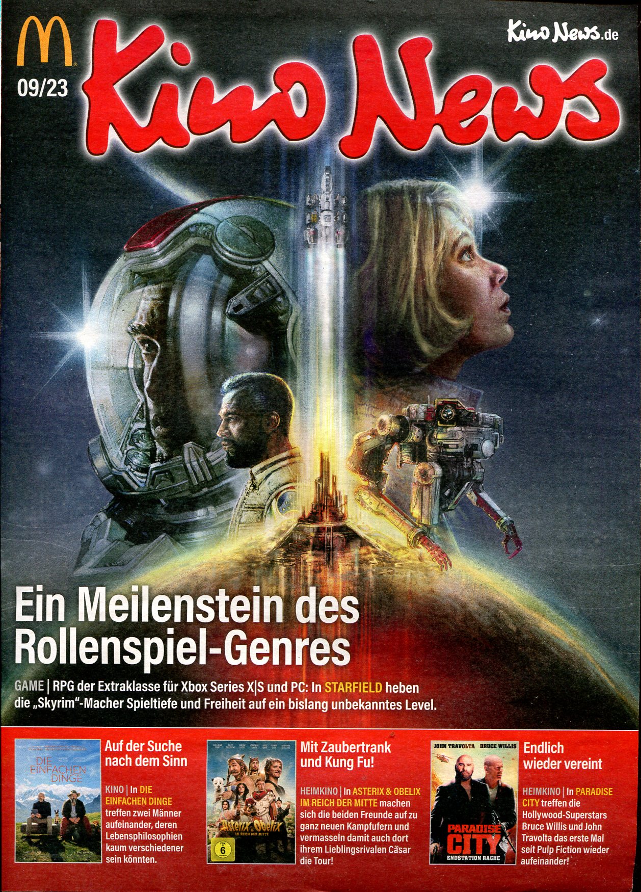 KINO NEWS magazine side cover  September 2023