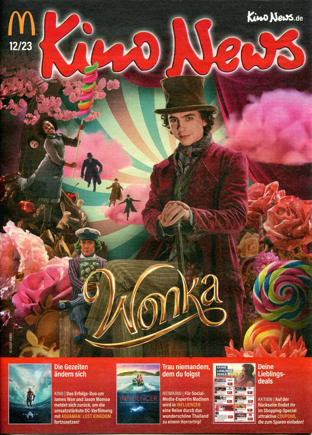 KINO NEWS magazine side cover  December 2023