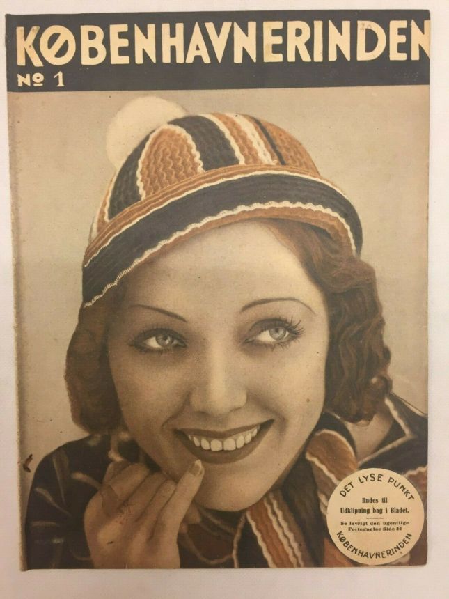 KOBENHAVNERINDEN magazine side cover Issue 1   1933