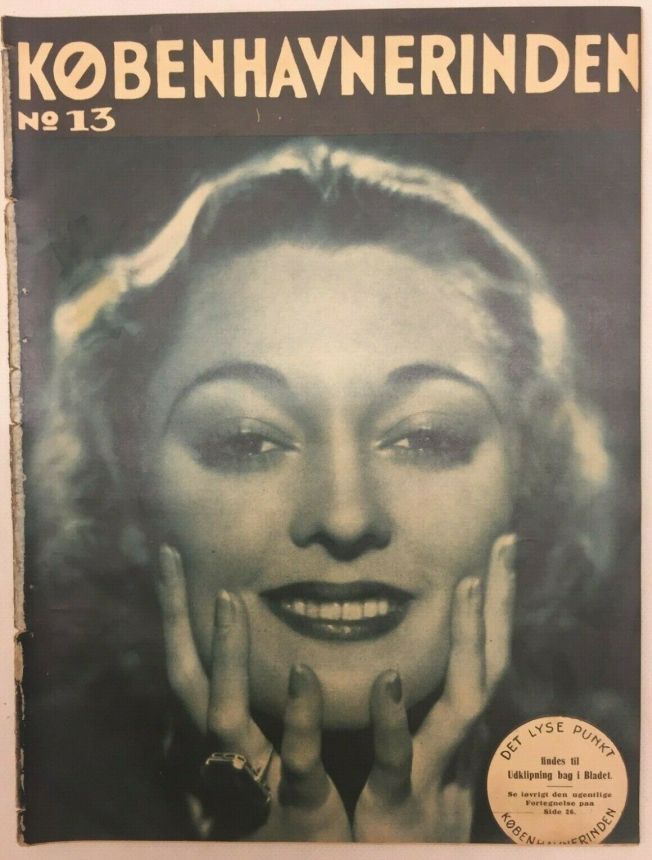 KOBENHAVNERINDEN magazine side cover Issue 13   1933