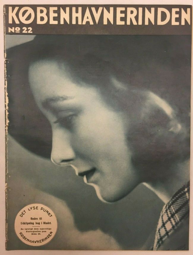 KOBENHAVNERINDEN magazine side cover Issue 22   1933