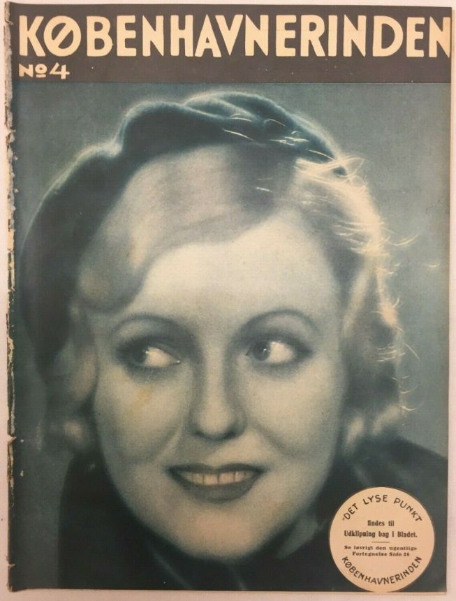 KOBENHAVNERINDEN magazine side cover Issue 4   1933