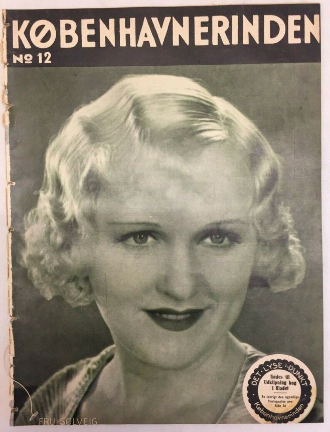 KOBENHAVNERINDEN magazine side cover Issue 12   1934