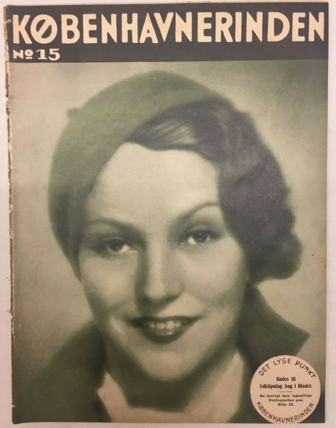 KOBENHAVNERINDEN magazine side cover Issue 15   1934
