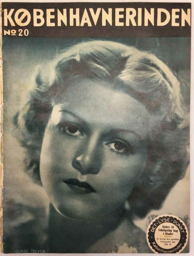 KOBENHAVNERINDEN magazine side cover Issue 20   1934