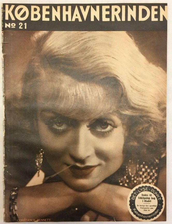 KOBENHAVNERINDEN magazine side cover Issue 21   1934