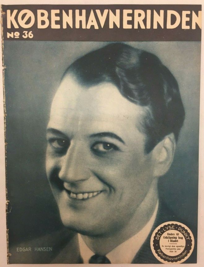 KOBENHAVNERINDEN magazine side cover Issue 36   1934