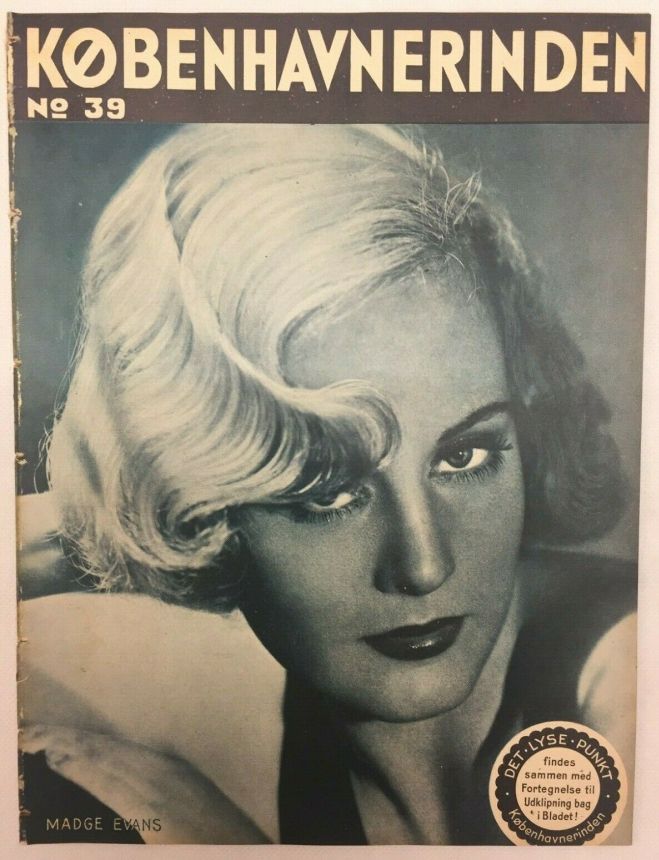 KOBENHAVNERINDEN magazine side cover Issue 39   1934