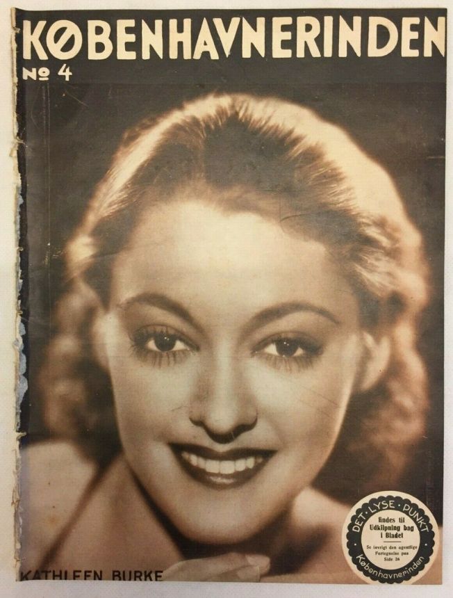 KOBENHAVNERINDEN magazine side cover Issue 4   1934