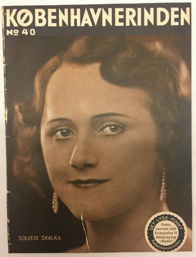 KOBENHAVNERINDEN magazine side cover Issue 40   1934