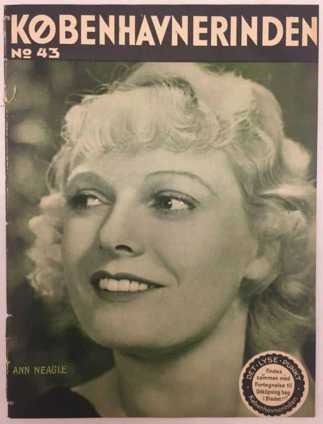 KOBENHAVNERINDEN magazine side cover Issue 43   1934