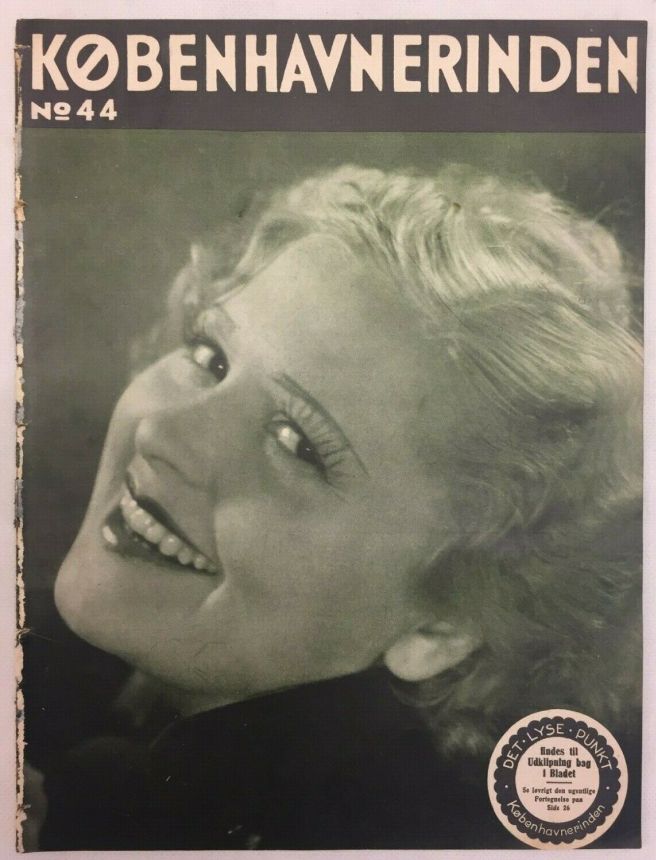 KOBENHAVNERINDEN magazine side cover Issue 44   1934