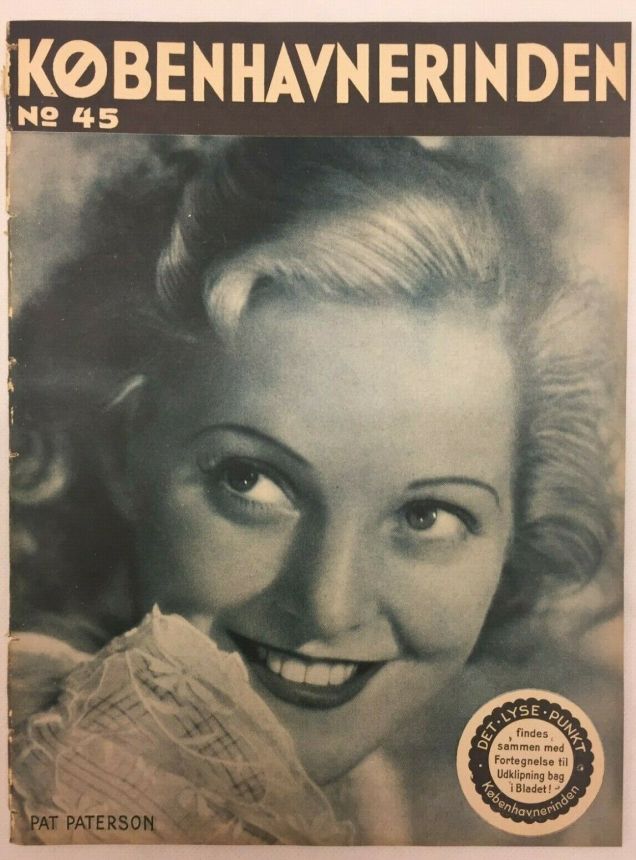 KOBENHAVNERINDEN magazine side cover Issue 45   1934