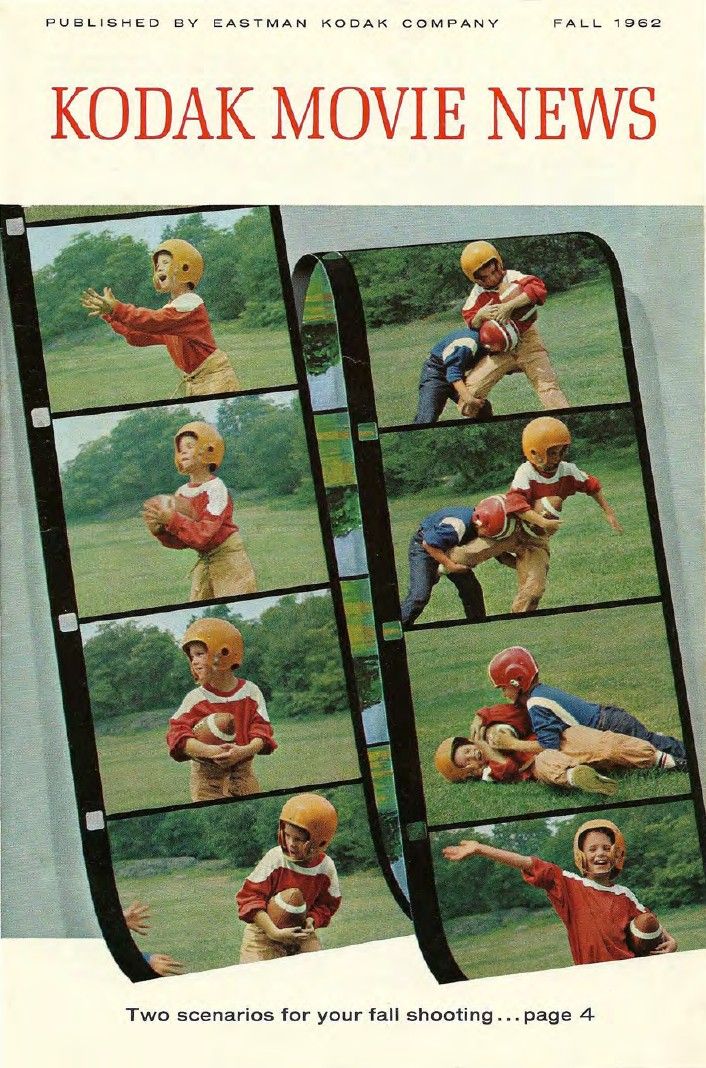 KODAK MOVIE NEWS magazine side cover  Vol 10 No  3 Fall 1962