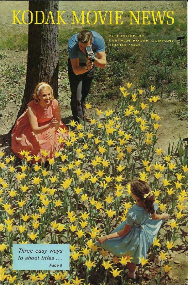 KODAK MOVIE NEWS magazine side cover  Vol 11 No  1 Spring 1963