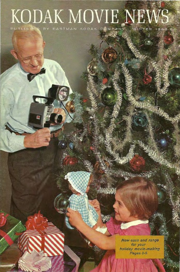 KODAK MOVIE NEWS magazine side cover  Vol 11 No  4 Winter 1963