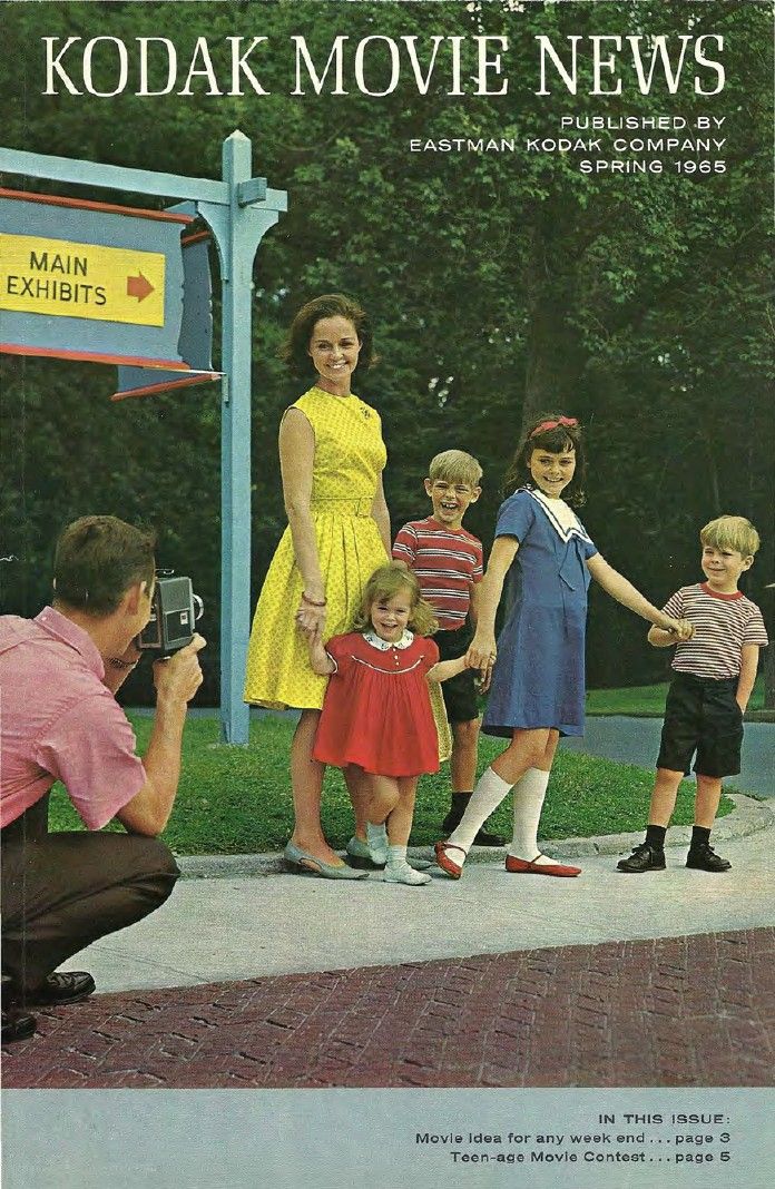 KODAK MOVIE NEWS magazine side cover  Vol 13 No  11 Spring 1965