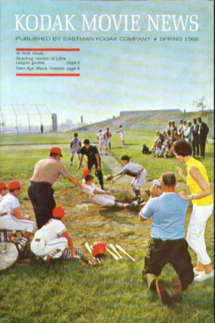 KODAK MOVIE NEWS magazine side cover Spring 1966
