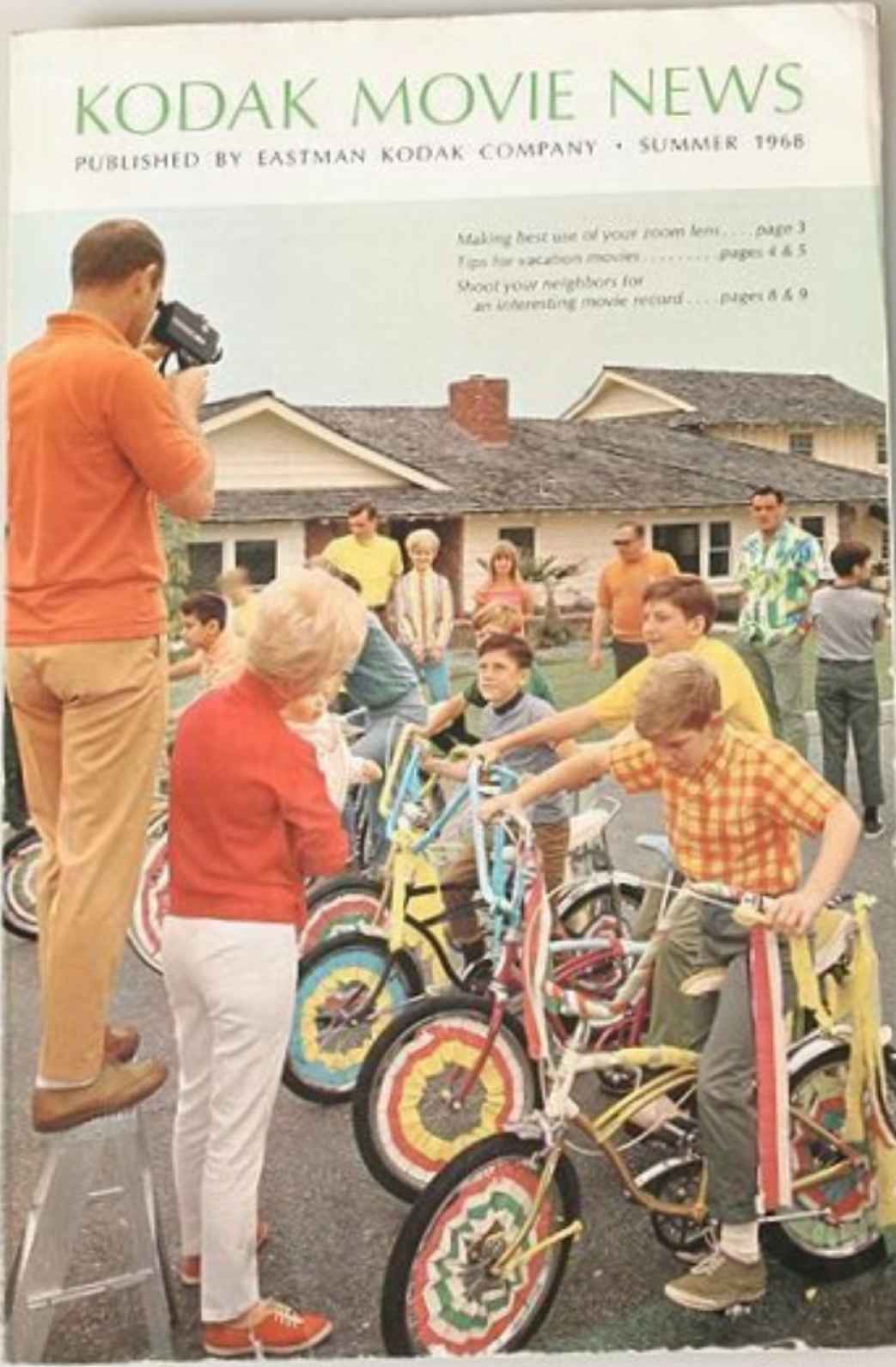KODAK MOVIE NEWS magazine side cover Summer 1968