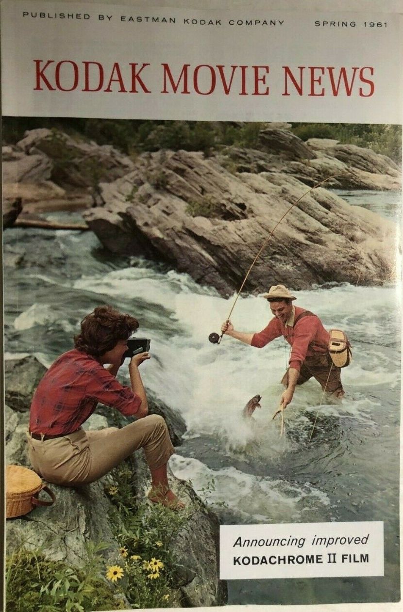 KODAK MOVIE NEWS magazine side cover Spring 1961