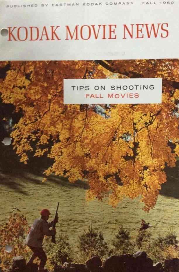 KODAK MOVIE NEWS magazine side cover Fall 1960