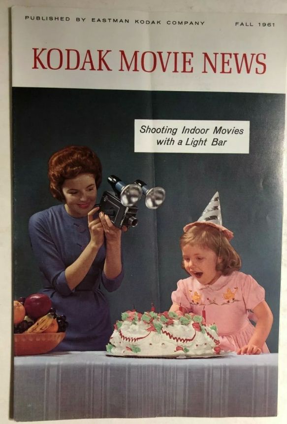 KODAK MOVIE NEWS magazine side cover Fall 1961