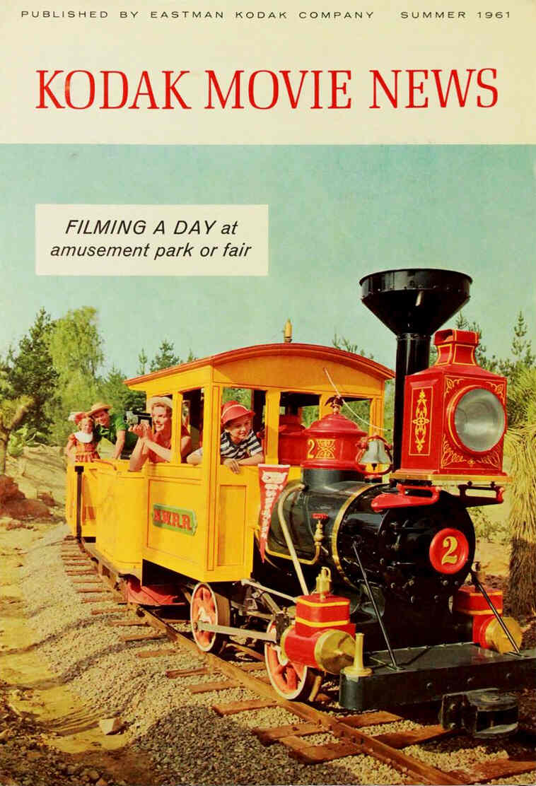 KODAK MOVIE NEWS magazine side cover Summer 1961