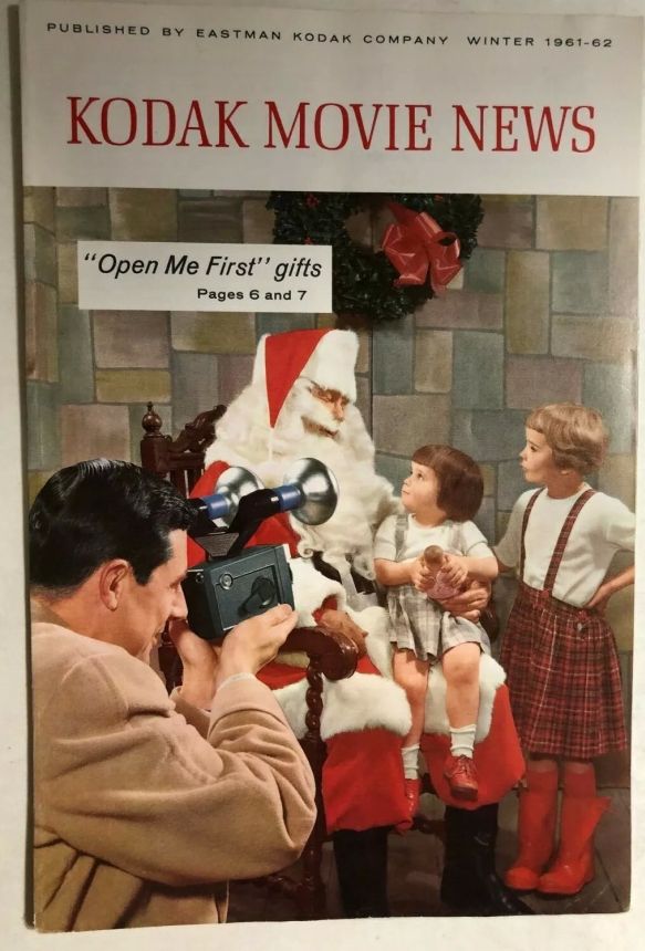 KODAK MOVIE NEWS magazine side cover Winter 1961