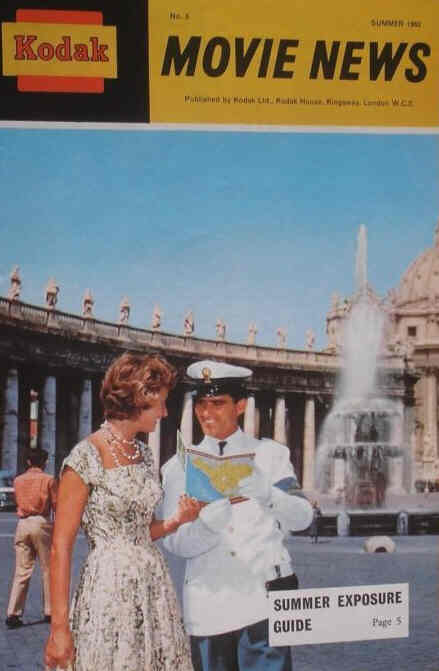 KODAK MOVIE NEWS (UK) magazine side cover Issue 5 Summer 1962