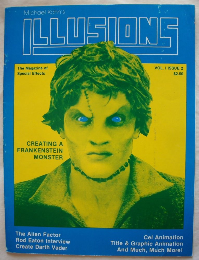 MICHAEL KOHNS ILLUSIONS magazine side cover Issue 2  1982