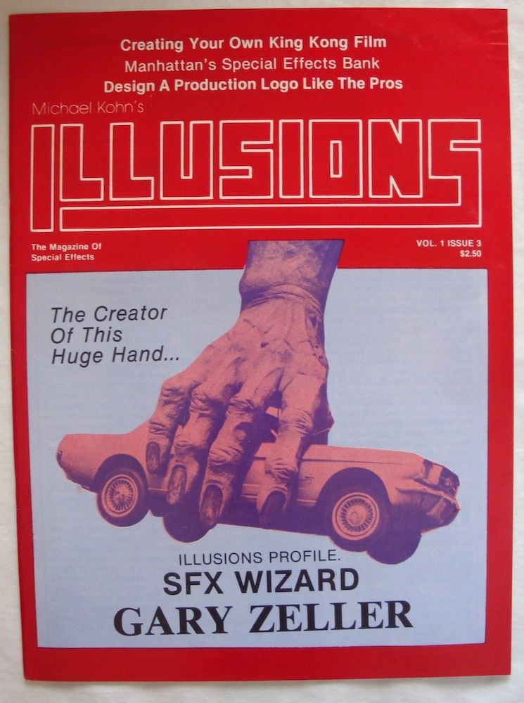 MICHAEL KOHNS ILLUSIONS magazine side cover Issue 3  1982