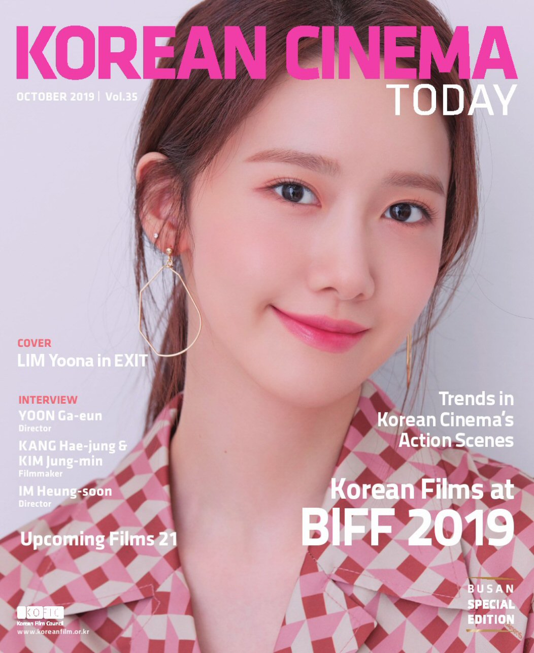 KOREAN CINEMA TODAY magazine side cover Issue 35  October 2019