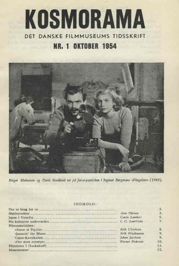 KOSMORAMA magazine side cover Issue 1 October 1954