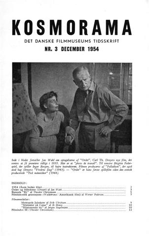 KOSMORAMA magazine side cover Issue 3  December 1954