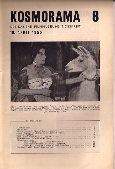 KOSMORAMA magazine side cover Issue 8 18 April 1955